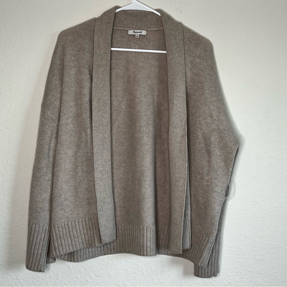Madewell Tan Wool Patterned Sweater